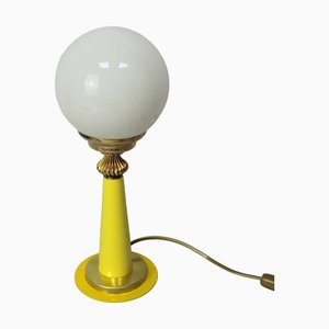 Gelbe Vintage Tischlampe