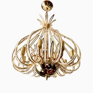 Grand Lustre Cage à Huit Lumières, 1970