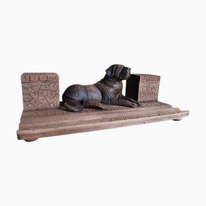 Black Forest Inkwell with Berner Dog, 1950s