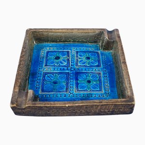 Vintage Ceramic Ashtray by Aldo Londi for the Bitossi Factory, 1950s