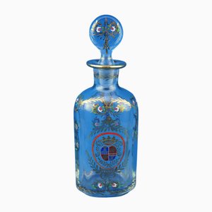 Carafe Antique en Cristal avec Décorations Dorées par Ludwig Moser, 1890s