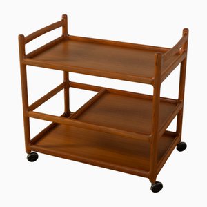 Vintage Serving Trolley by Johannes Andersen for CFC Silkeborg, 1960s