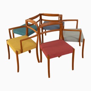 Dining Room Chairs by Ole Wanscher for A.J. Iversen, 1960s, Set of 5