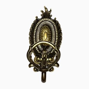 Art Deco Chiarini Brass Towel Holder, 1940s