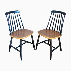 Set of Fanett Model Chairs by Tapiovaara, 1960s, Set of 2