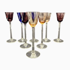 Art Nouveau Liqueur Glasses, 1910s, Set of 6