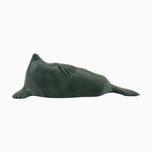 Inuit Art Seal Skulptur von Sarah Meeko Nastapoka, 1950er