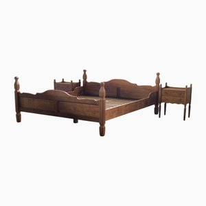 Mid-Century Modern Danish Bedframe in Oak by Henning Kjærnulf, 1960s