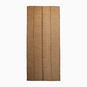 Vintage Tuareg Berber Saharan Mauritanian Mat in Natural Leather and Rush, 1990s