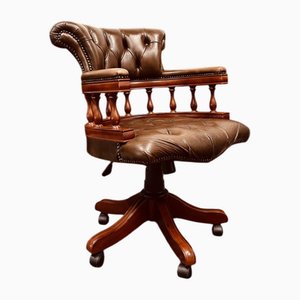 Arts & Crafts Style Oak Desk Chair as1112a247 / 900a