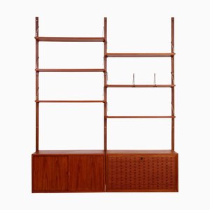 Wall Unit by Poul Cadovius, 1960s, Set of 13