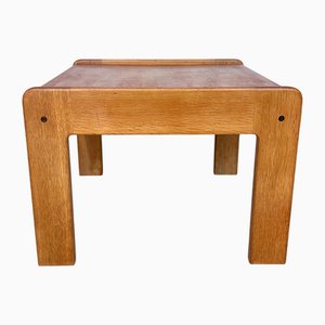 Vintage Brutalist Side Table in Oak by Yngve Ekström for Swedese, 1970s