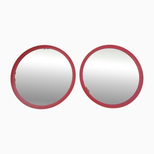 Vintage Plastic Wall Mirrors, Set of 2