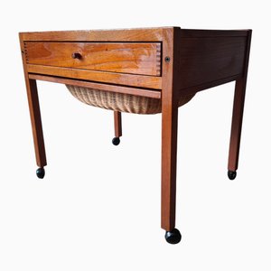Danish Sewing Trolley in Teak, 1960