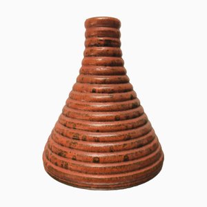 Cone-Shaped Vase in Glazed Ceramic attributed to Bitossi Italia, 1960s