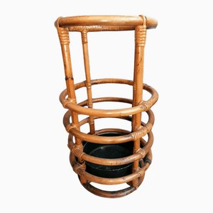 Bamboo Rush Umbrella Stand, 1960s