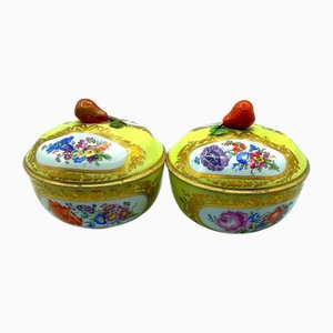 Ottoman Porcelain Candy Box by Marcolini for Meissen Porcelain, Set of 2