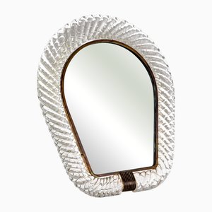 Brass Table Mirror by Barovier & Toso, 1950s