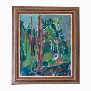 Sven Hamlet, Öjersjö, 1952, Öl auf Leinwand, Gerahmt