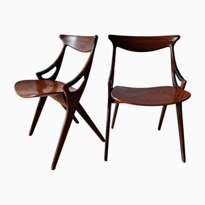 Sillas de Arne Hovmand-Olsen para Mogens Kold, Dinamarca, 1959. Juego de 2