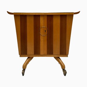 Chariot de Bar Vintage en Noyer, 1950s