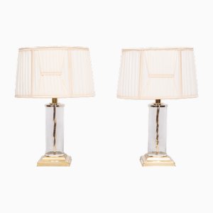 Hollywood Regency Table Lamps, 1970s, Set of 2