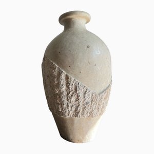 Jarrón de suelo de piedra, años 80