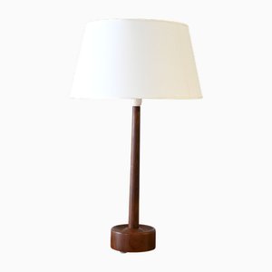 Danish Lamp in Turned Teak, 1950s