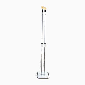 Italian Two-Light Adjustable Floor Lamp, 1970s