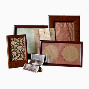 Cadres Photo Art Déco en Bois, France, 1930s, Set de 4