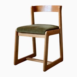 Silla trineo de madera escandinava