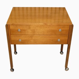 Table d'Appoint Sewing Box avec Tiroirs en Noyer, 1960s