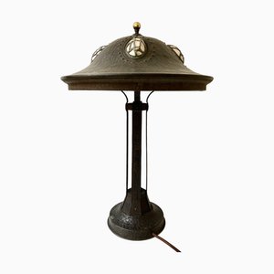 Lámpara de mesa modernista grande, década de 1890