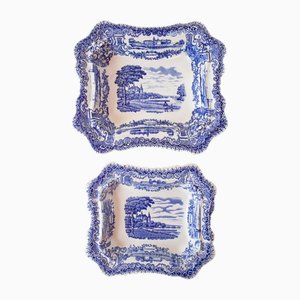 Swedish Serving Dishes in Blue from Rörstrand, Set of 2