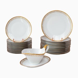 Schwedisches Vintage Tafelservice von Hackefors, 24 Set