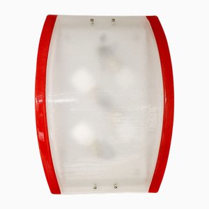 Decken- oder Wandlampe aus mundgeblasenem Muranoglas, 1990er