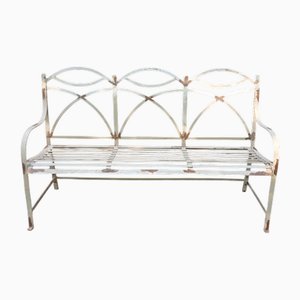 French Style Wrought Iron Garden Bench