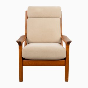 Mid-Century Teak High-Back Armchair from Juul Kristensen, 1960s