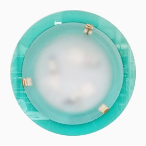 Satin Glass Ceiling Light, 1990s