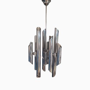 Mid-Century Sculptural Tubular 18-Light Chandelier, 1960s