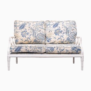 Chippendale Zweisitzer Sofa in Bambusoptik, Frankreich, 1970er