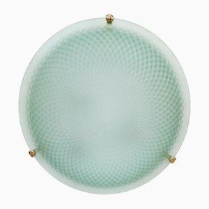 Italian Satin Glass Ceiling Light, 1990s