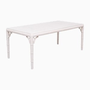 Mesa de centro Chippendale de imitación de bambú, Francia, años 70