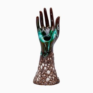 Small Fat Lava Vase from Vallauris, Southern France, 1960s
