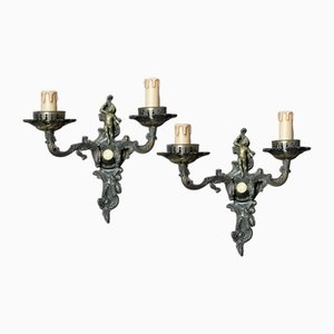 Sconces with Cherubs, Set of 2