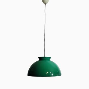 Green Methacrylate Pendant, Italy, 1960s-1970s
