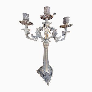 Bronze Candelabra with Putto