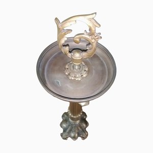 Candélabre d'Église Liturgique Antique en Bronze