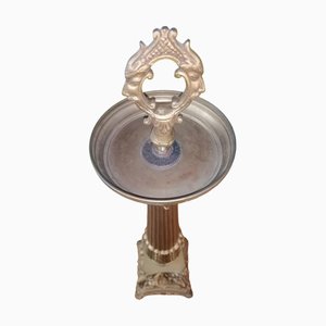 Antique Bronze Liturgical Church Candelabra with Cherubs