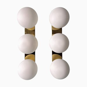 Italienische Vintage Wandleuchten, 1980, 2er Set